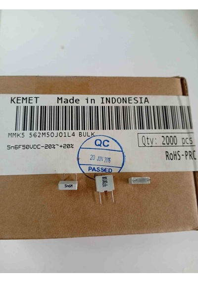 Mmk5 562m50j01l4 Bulk 5.6nf 50v 5mm Polyester Kondansatör 100 Adet