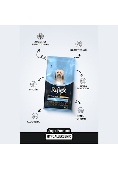 Reflex Plus Skin & Coat Somonlu Mini ve Küçük Irk Yetişkin Köpek Maması 3 KG
