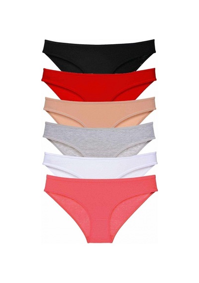 Royaleks 6 Adet Süper Eko Set Likralı Kadın Slip Külot Renk 3