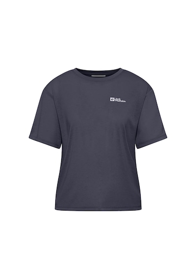 Jack Wolfskin Vonnan Crop T W Siyah Kadın Kısa Kol T-shirt 000000000102233077 SIYAH
