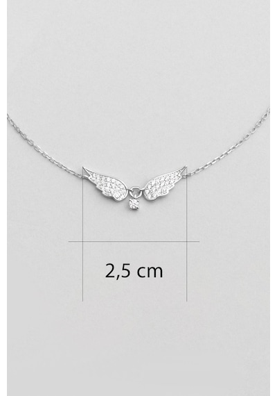 Melek Kanadı 18 Ayar Beyaz Altın Kaplama 25 Cm Gümüş Hal Hal Altın Kaplama