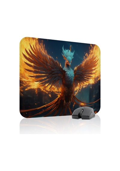 Anka Kuşu Kaymaz Dikişli Kauçuk Oyuncu Mousepad V1 - 48x40 Xl Gaming Mouse Pad Fare Altlığı