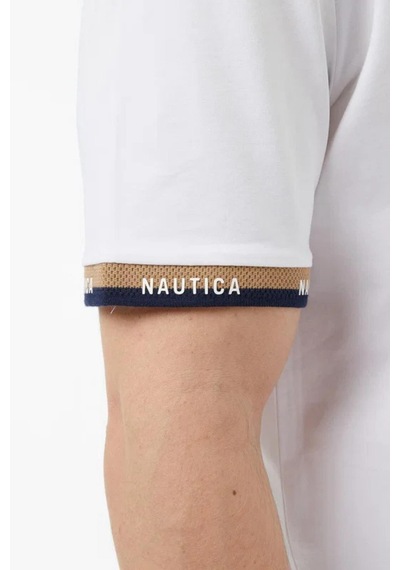 Nautica Erkek Beyaz Regular Fit T-shirt-14606