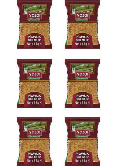 Yazar Şehriyeli Pilavlık Bulgur 6 x 1 KG
