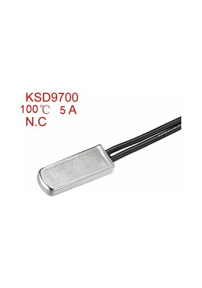 100 C Derece Termik Fuse Kablolu 100 Metal Termostat 5a Ksd9700