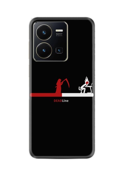 Vivo Y36 Kılıf Silikon Desen Özel Seri Dead Line 1662