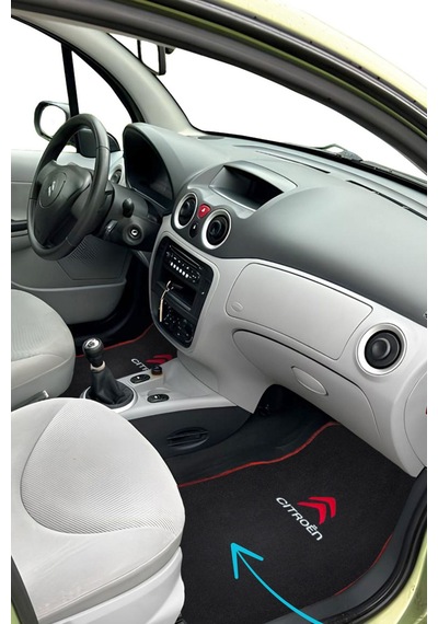 Citroen Nakış İşlemeli Oto Halı Paspas Citroen Araç Seyahat Oto Boyun Yastığı & Oto Ayna Askısı