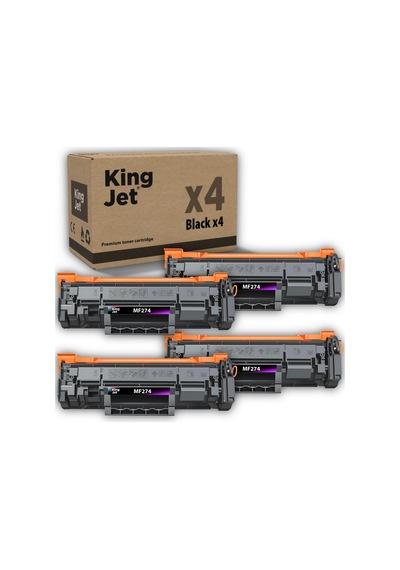 Kingjet Canon Uyumlu Mf274dw Standart Kapasiteli 4'lü Paket Toner Çipli 071 / Crg-071