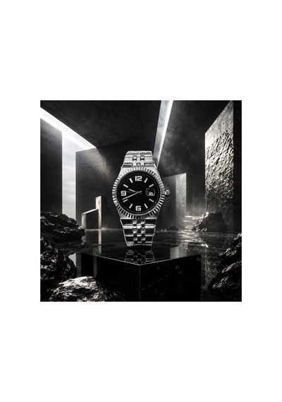 Datejust Çelik Erkek Kol Saati Takvimli Babalar Serisine Özel Siyah-gümüş - 884416004 Gümüş