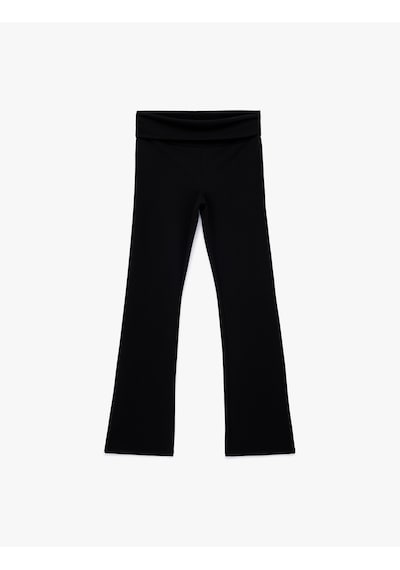 Koton Slim Fit Normal Bel Düz Paça Tayt Pantolon Siyah 6wal40109ık Siyah