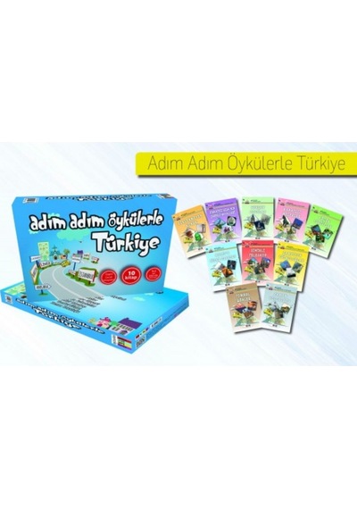 Adım Adım Öykülerle Türkiye-(10 Kitap)