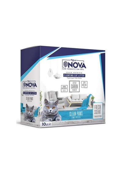 Mycat Nova Ferahlatıcı Koku Temiz Patiler Premium Kedi Kumu 10 L