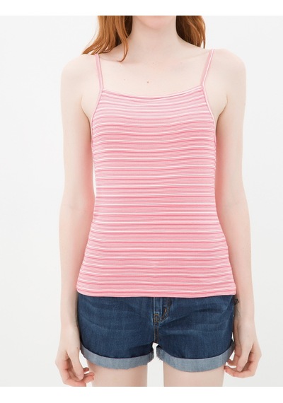 Koton Çizgili Bluz Pembe Çizgili 6yak33725qk