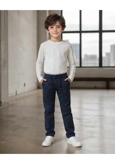 Uçar Erkek Çocuk Lacivert Mevsimlik Pantolon Modeli