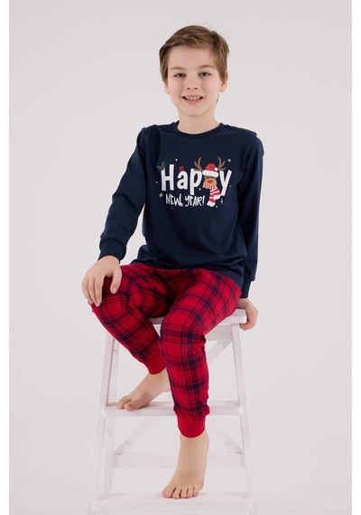 Rolypoly Erkek Çocuk Lacivert Pijama Takımı 5274-48726 Lacivert