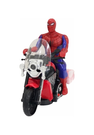 Enoy Motorlu Pilli Işıklı Spiderman Örümcek Adam
