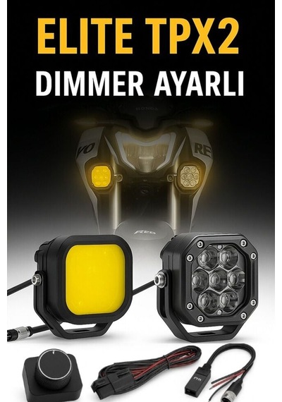 Elite Tpx2 Dimmer Ayarlı Cnc 140 Watt Motorsiklet Led Sis Farı Ta