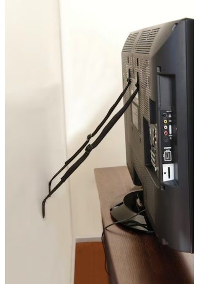 Lcd Led Plazma Tv Askısı Dolap Sabitleme Bebek Çoçuk Koruma Deprem Güvenlik Kemeri 2 Takım-4 Kemer