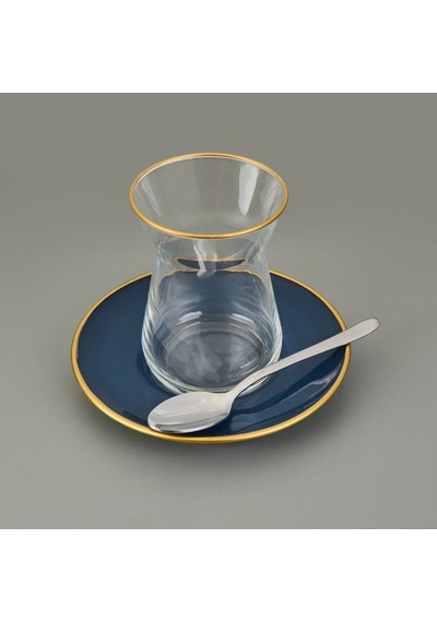Nehirr Sultan Sade 6'lı Çay Kaşığı - Gri - 11,5 Cm Çok Renkli