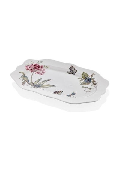 Joy Carmen Butterfly Serisi Büyük Boy Oval Tabak 35 Cm