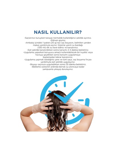 Aqua Hair Dye Suyla Aktifleşen Toz Saç Boyası 4.0 Kahve