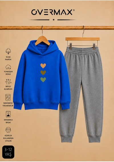 Overmax Çocuk Sevimli Kalpler Baskılı Kapüşonlu Sweatshirt & Eşofman Altı Takım 3-12 Yaş Saks Mavisi Üst- Gri Alt - 918536770 Saks Mavisi Üst- Gri Alt Overmax Çocuk Sevimli Kalpler Baskılı Kapüşonlu Sweatshirt & Eşofman Altı Takım 3-12 Yaş Saks Mavisi Üst- Gri Alt - 918536770 Saks Mavisi Üst- Gri Alt