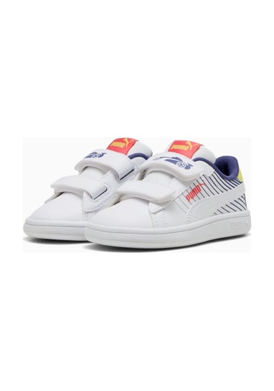 Puma 400658 01 Smash 3.0 Poised 2race Vlnf Beyaz-mavi Çocuk Spor Beyaz