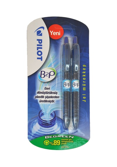 Pilot B2P Begreen Gel Pen 2li Mavi