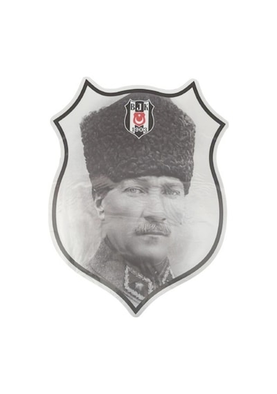 Beşiktaş Atatürk Arma Büyük Sticker 40x50cm Orijinal Lisanslı Ürün Çok Renkli