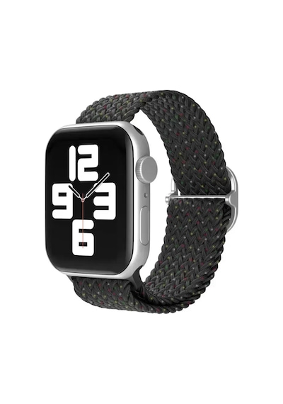 Newface Apple Watch Uyumlu 38mm Star Kordon - Benekli Siyah