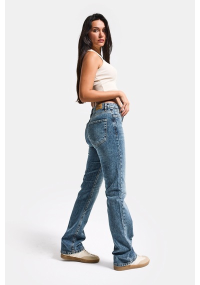 Itsbasic Kadın Kot Rengi 4w5-32 Düşük Bel Straight Fit %100 Koton Denim Jean Mavi Itsbasic Kadın Kot Rengi 4w5-32 Düşük Bel Straight Fit %100 Koton Denim Jean Mavi