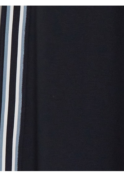 Lcw Comfort Lacivert Yanları Şeritli Geniş Paça Kadın Eşofman Altı