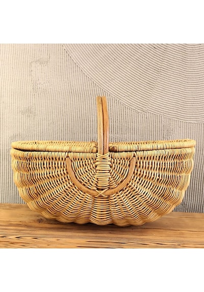 Diğer Bohem Large Boy Piknik Sepeti, Brunch Sepeti, Dekoratif Sepet, Iskandinav, Modern, Rattan Diğer