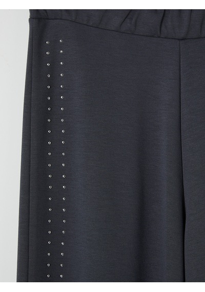 Lcw Modest Antrasit Taşlı Soft Touch Kadın Eşofman Altı