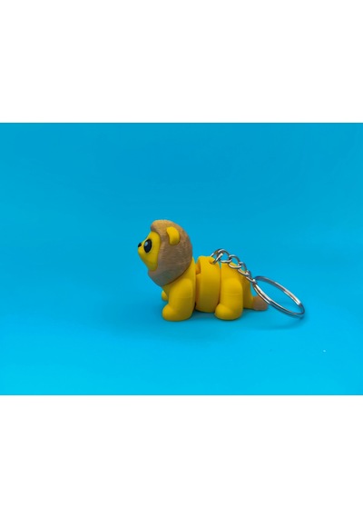 Sevimli Aslan Anahtarlık 3d Baskı Özel Tasarım