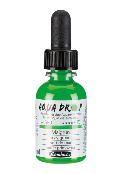Schmincke Aqua Drop Sıvı Suluboya 30ml - May Green