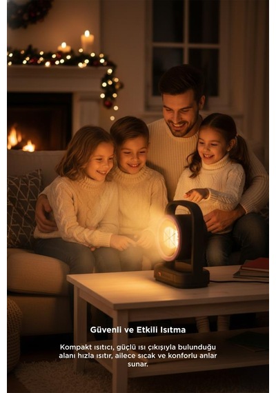 Torima HT-100 Sessiz Hızlı Isıtma Mini Isıtıcı Siyah