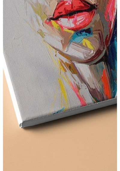 Webstyle Sayılarla Boyama Seti Kasnaklı Renkli Kadın Portre 40 X 50 Cm