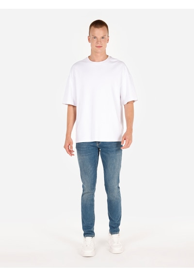Colin's Colins 041 Danny Dar Kesim Düşük Bel Dar Paça Mavi Erkek Pantolon Cl1072792 Denim