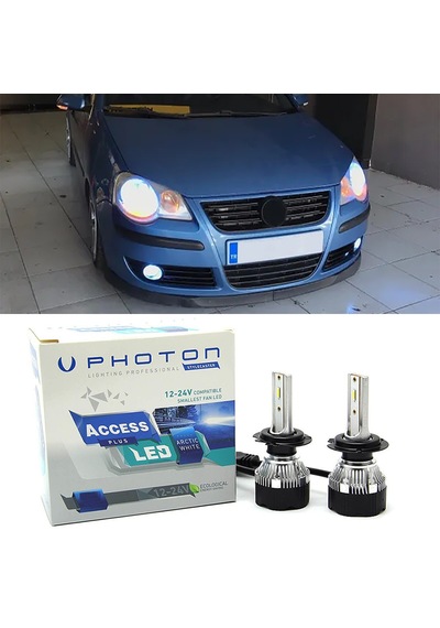 Vw Polo Mk4 Led Xenon Kısa Far Ampulü H7 Access Yeni Seri Beyaz 2000-2010