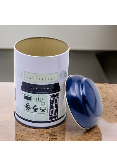 Ef115-f8 Patisserie Blue Home Desenli Baharatlık 1,1 Lt Çok Renkli