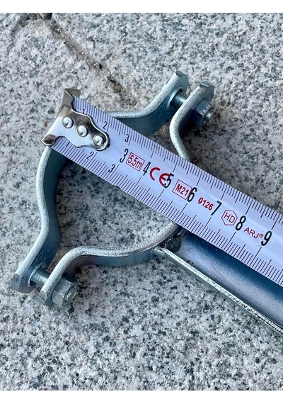 Balkon Çamaşır Askısı 45cm Nikelajlı Demir Küpeşte Askılığı - 6mt İzoleli Çelik Halatlı Kurutma Askısı Genel