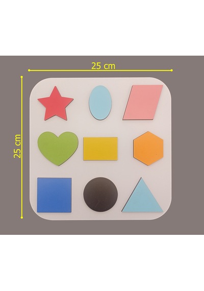 Şekiller Puzzle Ahşap