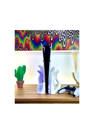 Ps5 Slim Playstation 5 Slim Cd Disk Versiyon Uyumlu Ahtapot Dikey Tentacle Vertical Stand