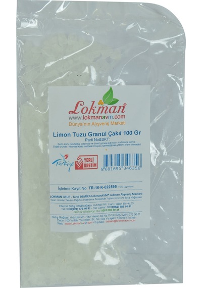 Lokman Avm Limon Tuzu Granül Çakıl 100 G