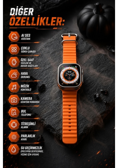Hello Watch Ultra 2.0 49 MM Akıllı Saat (İthalatçı Garantili)