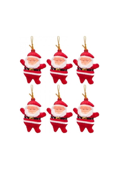 5cm 6 Adet Mini Yılbaşı Ağacı Süsü Noel Baba Ağacı Süsü 6 Adet/paket