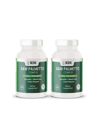 Rdu Saw Palmetto Ardıç Civanperçemi Aynısafa Bitkisel Gıda Takviyesi 2 x 60 Tablet