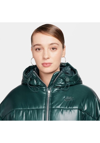 Nike Sportswear Classic Puffer Shine Kadın Yeşil Mont Fb8769328 001