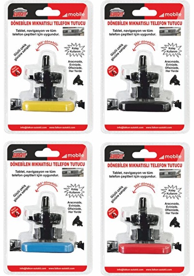 4 Adet Autokit Telefon Tutucuu Mıknatıslı Izgara Uyumlu Fa1-662